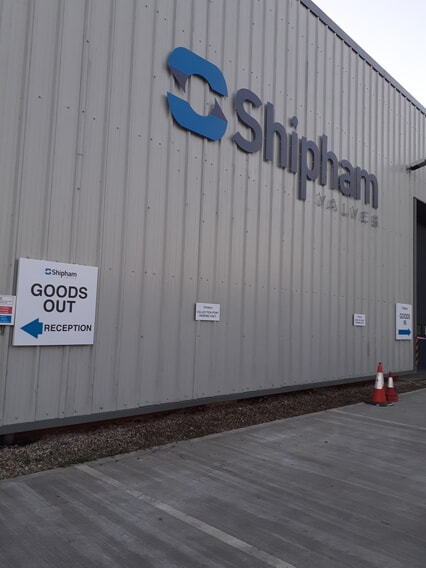 An image of the Shipham outdoor lettering and signage